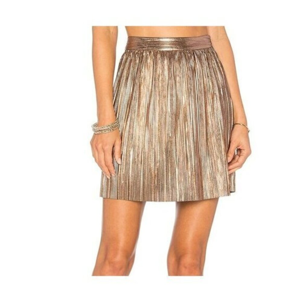 House of Harlow 1960 xREVOLVE Flint Mini Skirt - Rose Gold